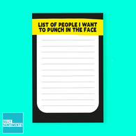 Punch In The Face Tear Off Notepad A6
